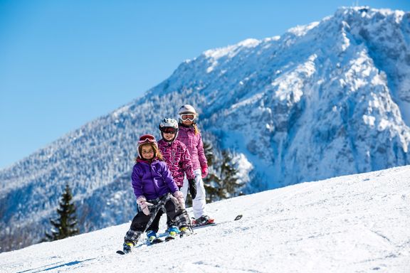 Skifahren mit Kids am Unternberg